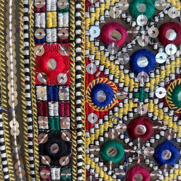 Zara Olive Green Embroidered Utility Jacket - Picture 7 of 8